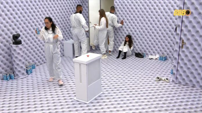 Participantes do BBB 26 no Quarto Branco
