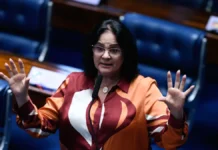 A senadora Damares Alves (Republicanos-DF)