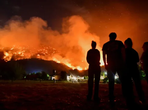 Incêndio de grandes proporções na província de Chubut, na Patagônia argentina