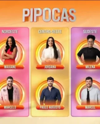 Participantes do grupo 'Pipoca' no Big Brother Brasil 26