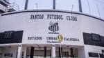 Fachada da Vila Belmiro, estádio do Santos FC