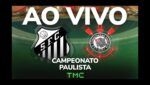 Arte de Santos x Corinthians da transmissão da TMC