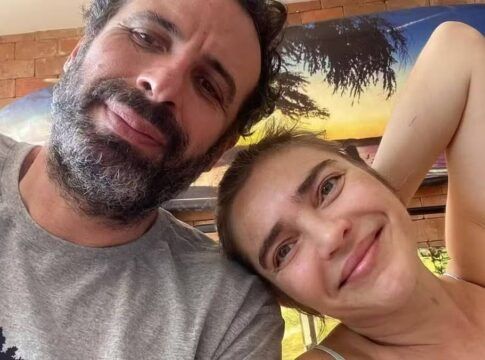 Atriz Titina Medeiros e o marido, o também ator César Ferrario