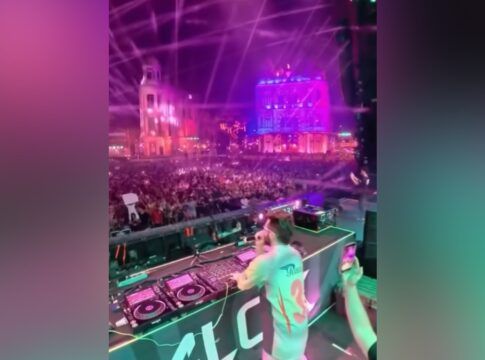 Show do DJ Alok, no Marco Zero durante o Carnaval no Recife. (Foto: Reprodução/Instagram/Carnaval Recife)