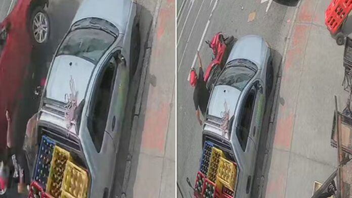 Após atropelar motociclista durante briga de trânsito, grávida é presa no litoral de SP; veja vídeo