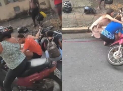 Motociclista cai ao parar para observar acidente em Minas Gerais; assista