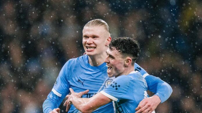 Manchester City vence o Fullham por 3 a 0 e segue na cola do Arsenal na Premier League