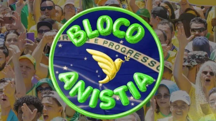 Bloco da Anistia protesta contra prisão de Bolsonaro e condenados do 8 de janeiro