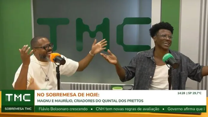 No Sobremesa, dupla do Quintal dos Prettos fala sobre samba, carnaval e relação com Beth Carvalho