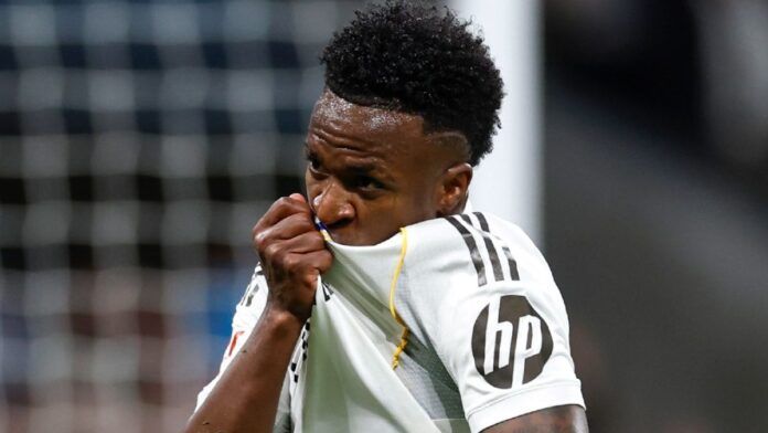 Real Madrid supera Real Sociedad com dois gols de Vini Jr e lidera o campeonato espanhol