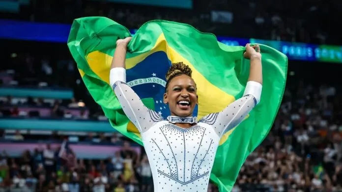 Rebeca Andrade carregará bandeira olímpica na abertura da Olimpíada de Inverno