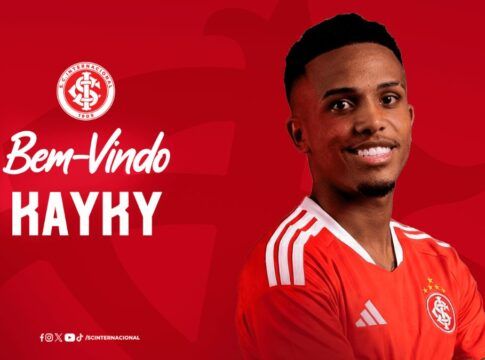 Atacante Kayky é anunciado pelo Internacional em contrato de empréstimo até 2026