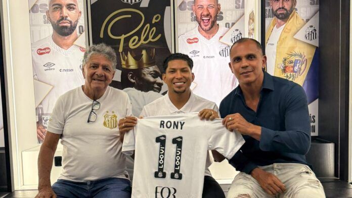 Rony é apresentado no Santos e revela ansiedade para jogar ao lado de Neymar