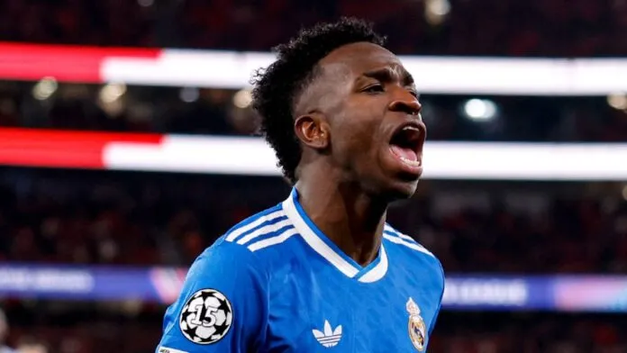 Vini Jr. marca golaço e Real Madrid vence Benfica por 1 a 0 na Champions League