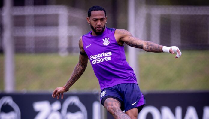 José Martínez em treino do Corinthians