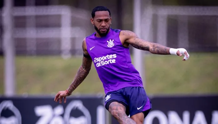 José Martínez em treino do Corinthians
