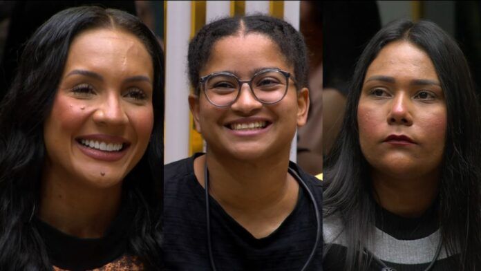 BBB 26: Chaiany, Maxiane e Milena formam o sexto paredão