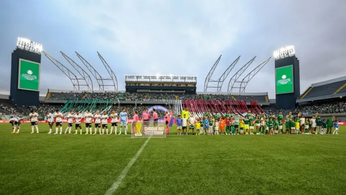Partida entre SE Palmeiras e São Paulo, válida pela quinta rodada do Campeonato Paulista, Série A1, na Arena Crefisa Barueri, em Barueri