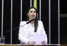 Caroline de Toni no plenário da Câmara