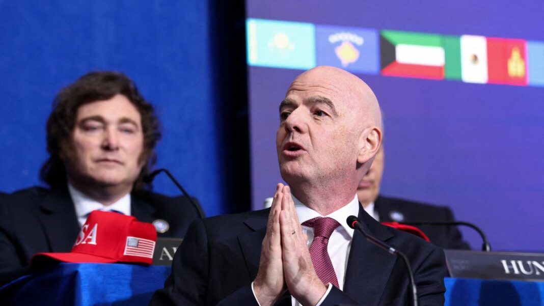 O presidente da FIFA, Gianni Infantino