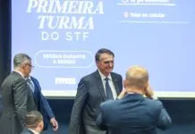 O ex presidente Jair Bolsonaro, chegando para depoimento na 1 turma do STF