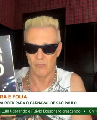 O cantor Supla mostra seu novo disco durante participação no Link TMC