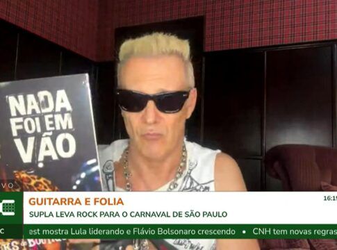 O cantor Supla mostra seu novo disco durante participação no Link TMC